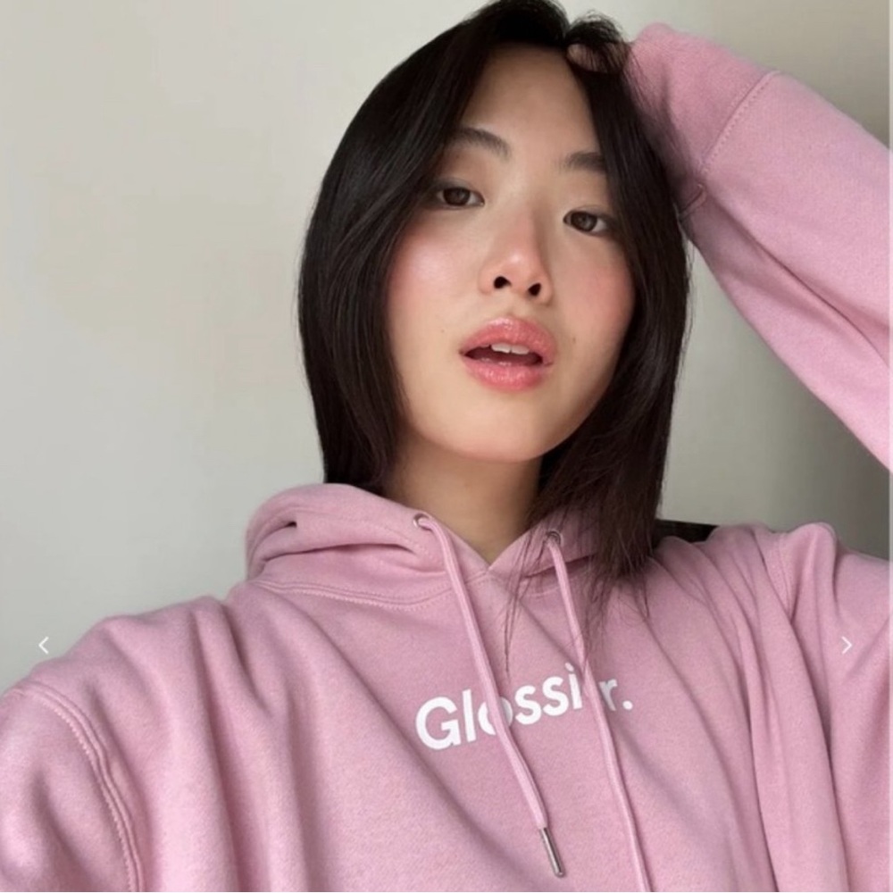 Glossier bubblegum hoodie‎ size small - Picture 9 of 9